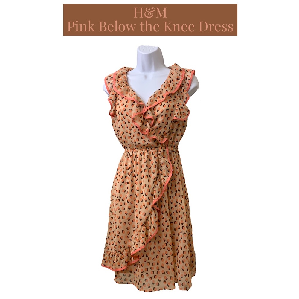 H&M Print Polka Sleeveless Dress